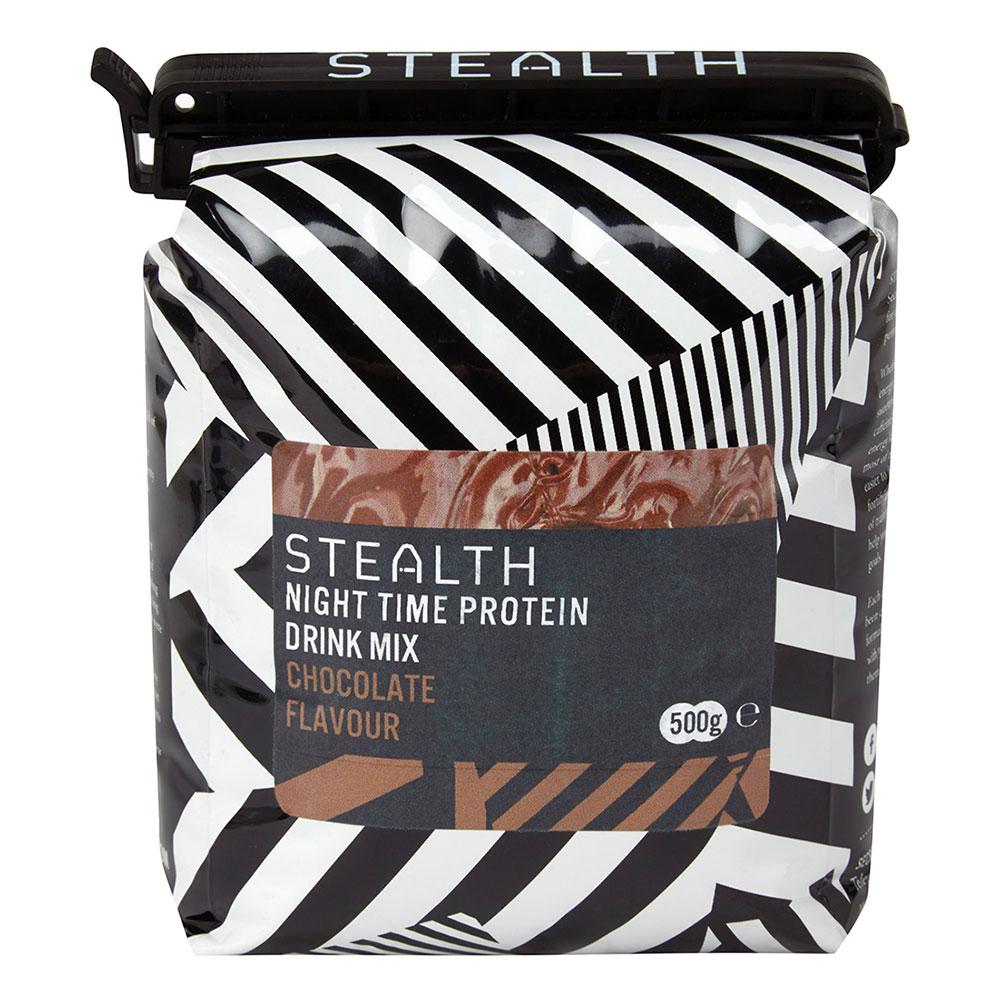 Slow release formula to be taken before bed, maintains protein pool to assist recovery.   Chocolate flavour.  